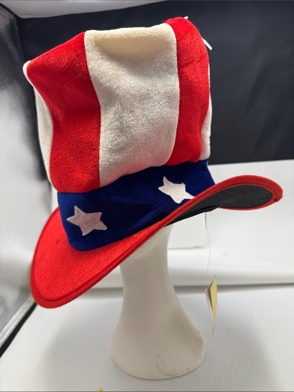 Patriotic Red, White & Blue Novelty Top soft plush Hat by COLLECTIONEIGHTEEN